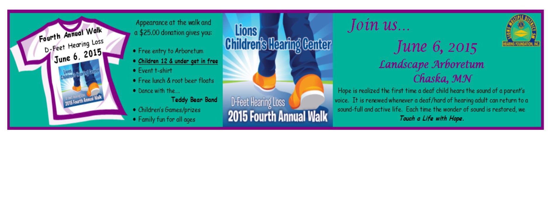 D-Feet Hearing Loss Walk 2015